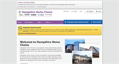 Desktop Screenshot of hampshirehomechoice.org.uk